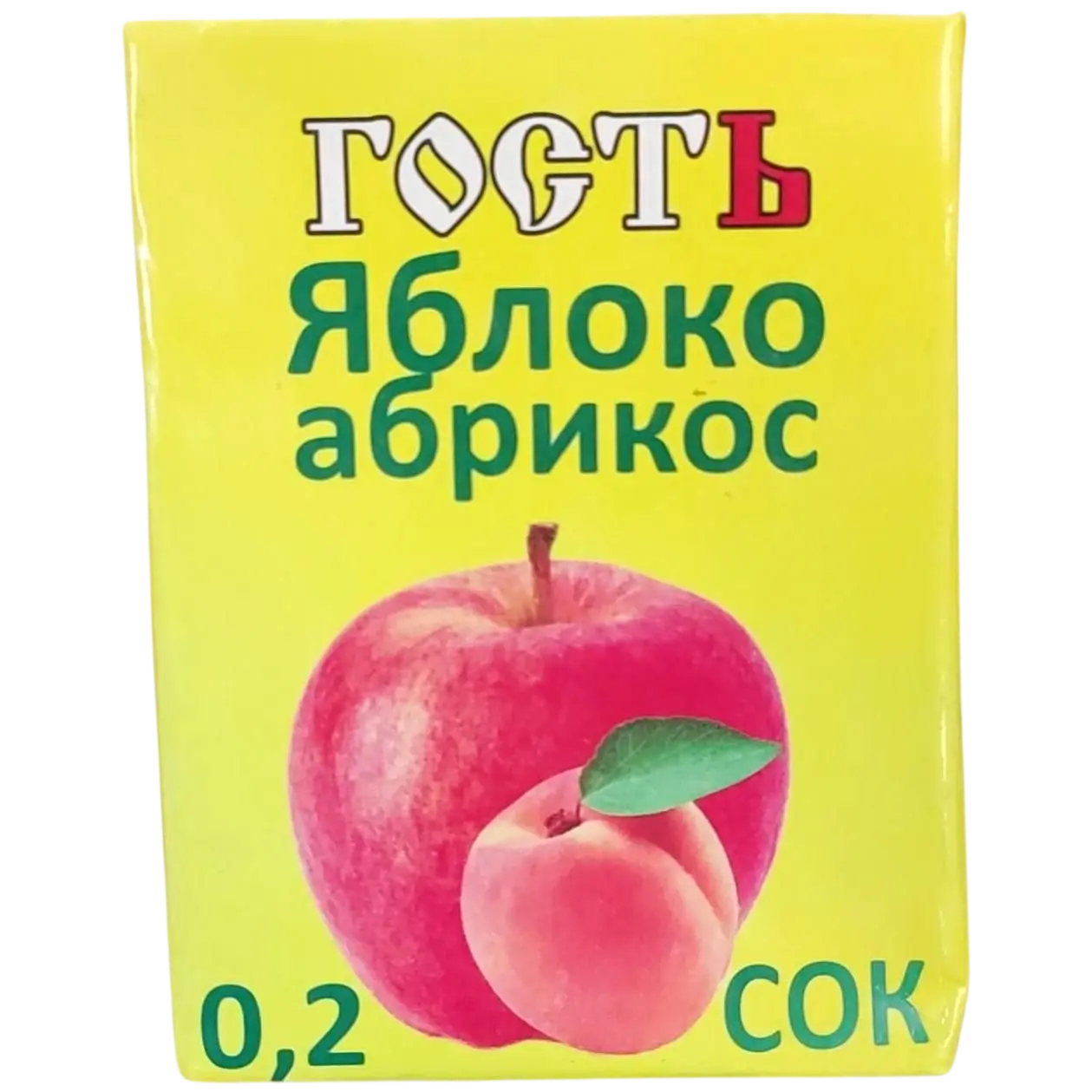 Сок Гость яблоко-абрикос 0.2