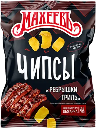Чипсы "Махеев" ребрышки гриль  80 г