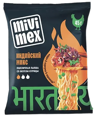 Лапша "Мивимекс" индийский микс  курица 45г